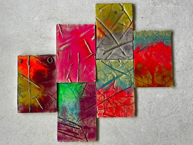 Modul Objekt #kachel #ornaments #upcycling #gestaltungimhandwerk #objekt #model #epoxyart #gipsplaten